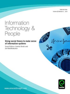 cover image of Information Technology & People, Volume 22, Issue 1